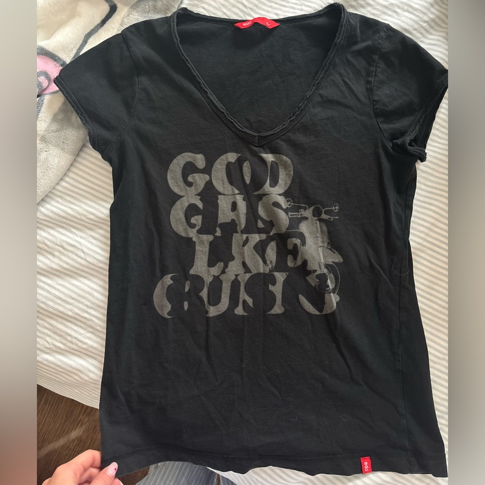 EDC by esprit graphic vintage black top